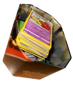 Pokemon Card Collection W Pikachu Figures Pokeballs & Tin Box Trading Cards - Image 2