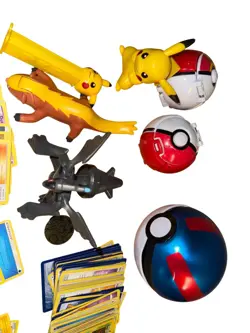 Pokemon Card Collection W Pikachu Figures Pokeballs & Tin Box Trading Cards - Image 4