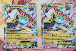 M Ampharos EX 28/98 XY Ancient Origins Holo Pokemon Card TCG - Image 1
