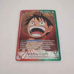 One Piece Card Game TCG OP13-001 Monkey D. Luffy Alt Art Leader AA English NM - Image 1