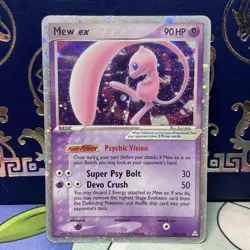 Pokemon TCG Mew EX Holon Phantoms Holo Ultra Rare Card 100/110 MP - Image 1