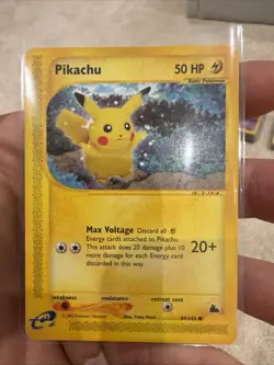 Pokemon Pikachu TCG Skyridge 84/144 Common Card WOTC 2003 - Image 1