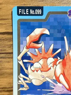 Pokemon Carddass Card Kingler File No.99 Bandai Pocket Monsters 1997 - Image 3