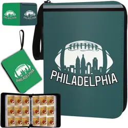 Philadelphia Football Card Binder with Sleeves, 900 Pocket, 3 Ring, Waterproo... - Image 1