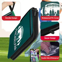 Philadelphia Football Card Binder with Sleeves, 900 Pocket, 3 Ring, Waterproo... - Image 2