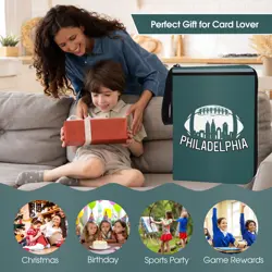 Philadelphia Football Card Binder with Sleeves, 900 Pocket, 3 Ring, Waterproo... - Image 5