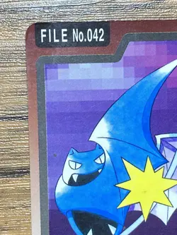 Pokemon Carddass Card Golbat File No.42 Bandai Pocket Monsters 1997 - Image 3