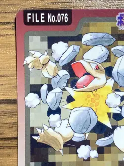 Pokemon Carddass Card Golem File No.76 Bandai Pocket Monsters 1997 - Image 3