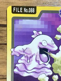 Pokemon Carddass Card Grimer File No.88 Bandai Pocket Monsters 1997 - Image 3