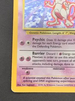 Mewtwo 10/130 Base Set 2 2000 Holo Rare WOTC Pokemon Card TCG MP - Image 4