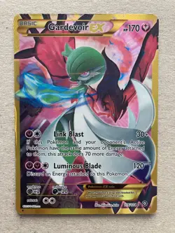 Pokemon Gardevoir EX TCG Full Art Secret Rare Holo Card 116/114 Steam Siege - Image 1