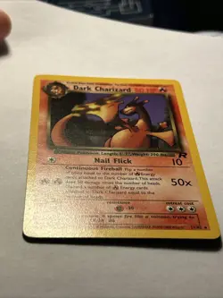 2000 POKEMON TCG Dark Charizard 21/82 Team Rocket WOTC Rare Vintage Card LP - Image 3