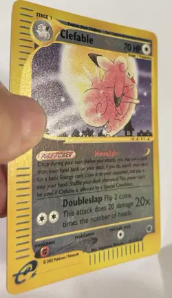 Clefable Reverse Holo 41/165 Expedition Pokemon Card 2002 LP - Image 3