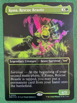 Kona, Rescue Beastie (Showcase) R Duskmourn: House of Horror 358 NM (Foil) - Image 1