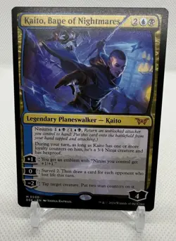 MTG Near Mint non-foil Kaito, Bane of Nightmares planeswalker 0220 - Image 1