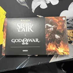 Mtg God Of War Secret Lair Non Foil Greek Set With Kratos - Image 1