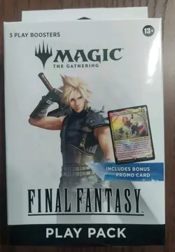 Magic The Gathering Final Fantasy Play Pack w/ 3 Packs & Promo SEALED NEW - Image 1
