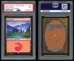 PSA 9 Mountain 107 (Bob Ross) - 2020 Magic Secret Lair Happy Little Gathering - Image 1