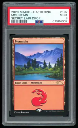 PSA 9 Mountain 107 (Bob Ross) - 2020 Magic Secret Lair Happy Little Gathering - Image 2
