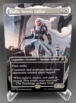 Thalia, Heretic Cathar (Borderless, Regular #300, NM) Innistrad Remastered (INR) - Image 3