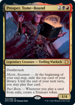 Prosper, Tome-Bound - Foil - Display Commander - Thick Stock x4 - Commander: Adv - Image 1