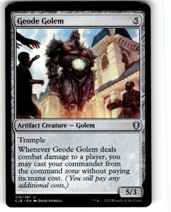 Geode Golem Commander Legends: Battle for Baldur's Gate Regular MTG - Image 1