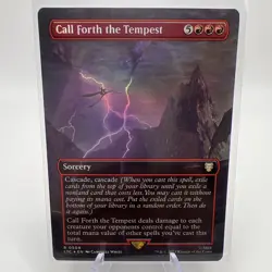MTG Call Forth The Tempest - Borderless - 509 LTC NM Rare - Image 1