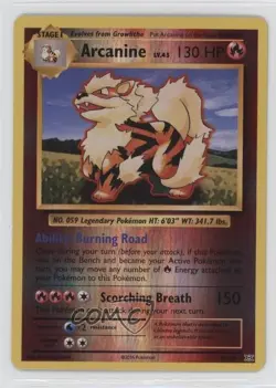 Arcanine Reverse Foil Pokemon XY Evolutions 20th Anniversary #18 - Image 1