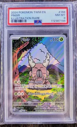 Pokemon PSA 8 Pinsir 168/167 Illustration Rare - Twilight Masquerade - Image 1