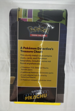 Pokemon Detective Pikachu Collector Treasure Chest Lunch Box Tin Sealed TCG - Image 2