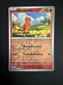 Charmander Reverse Holo 4/165 Pokemon SV: Scarlet & Violet 151 - Image 1