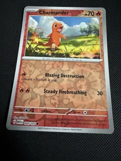 Charmander Reverse Holo 4/165 Pokemon SV: Scarlet & Violet 151 - Image 3