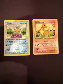 Pokemon 1st Edition Shadowless base Set Squirtle And Charmander NM/ EXCELLENT - Image 1