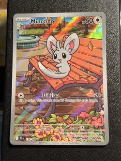 2025 POKEMON BLK EN-BLACK BOLT ILLUSTRATION RARE 152/086 MINCCINO NEAR MINT/NM - Image 2