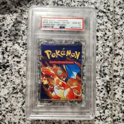 1999 Pokemon Base Set Booster Pack 1st Edition Spanish Charizard PSA 10 GEM MINT - Image 1