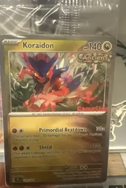 Pokemon TCG - Koraidon 119/162 Gamestop Exclusive Promo-Temporal Forces sealed - Image 1