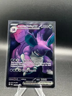 Pokemon TCG Team Rockets Nidoking ex 216/182 Sv10: Destined Rivals Holo - Image 1