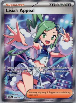 2024 Pokemon Lisia's Appeal Ultra Rare SV08: Surging Sparks 234/191 NM - Image 1