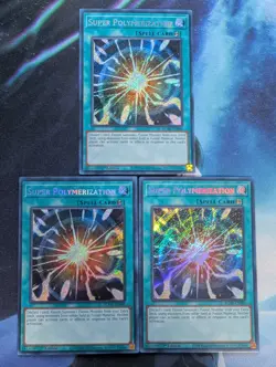 YuGiOh! Super Polymerization Secret Rare RA03/BLMR x 3 PLAYSET 1st Ed - Image 1