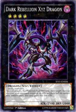 1x (EX) Dark Rebellion Xyz Dragon - SP15-EN036 - Shatterfoil - 1st Edition YuGi - Image 1
