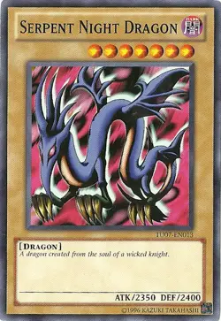 1x (LP) Serpent Night Dragon - TU07-EN013 - Common - Unlimited Edition YuGiOh - Image 1