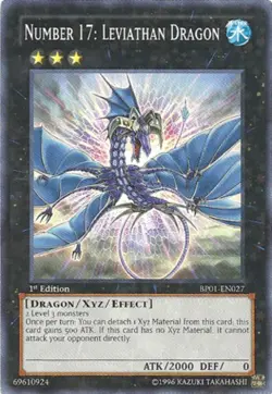 1x (LP) Number 17: Leviathan Dragon - BP01-EN027 - Starfoil Rare - 1st Edition - Image 1