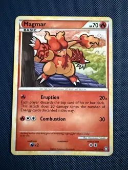 Magmar 42/102 HGSS Triumphant Pokemon Card - Image 1