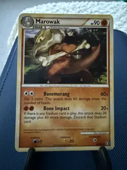 Marowak 44/102 HGSS Triumphant Pokemon Card LP/NM - Image 1