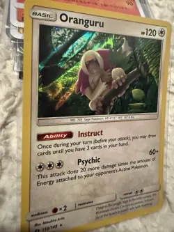 Pokemon Oranguru 113/149 Holo Rare Sun & Moon Card 2017 - Image 2