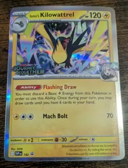 Iono's Kilowattrel 182 Prerelease Promo SVP Journey Together Pokemon Card NM - Image 1