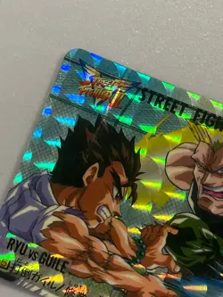Ryu vs Guile - Street Fighter Bandai Vintage Card Japanese - Image 2