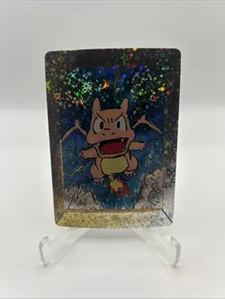 PokeDoodly Charizard Fan Art Card Gold Full Holo Rare Pokemon #/100 Serialized - Image 1