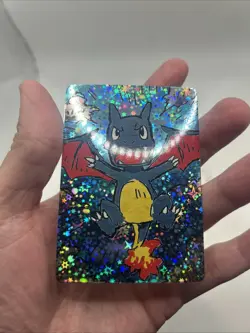 PokeDoodly 1st Edition Shiny Charizard Fan Art Custom Card Holo Rare Pokemon - Image 4