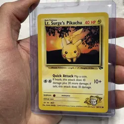 Lt. Surge's Pikachu 84/132 Pokemon TCG Gym Challenge Unlimited Card WOTC NM/MT - Image 2